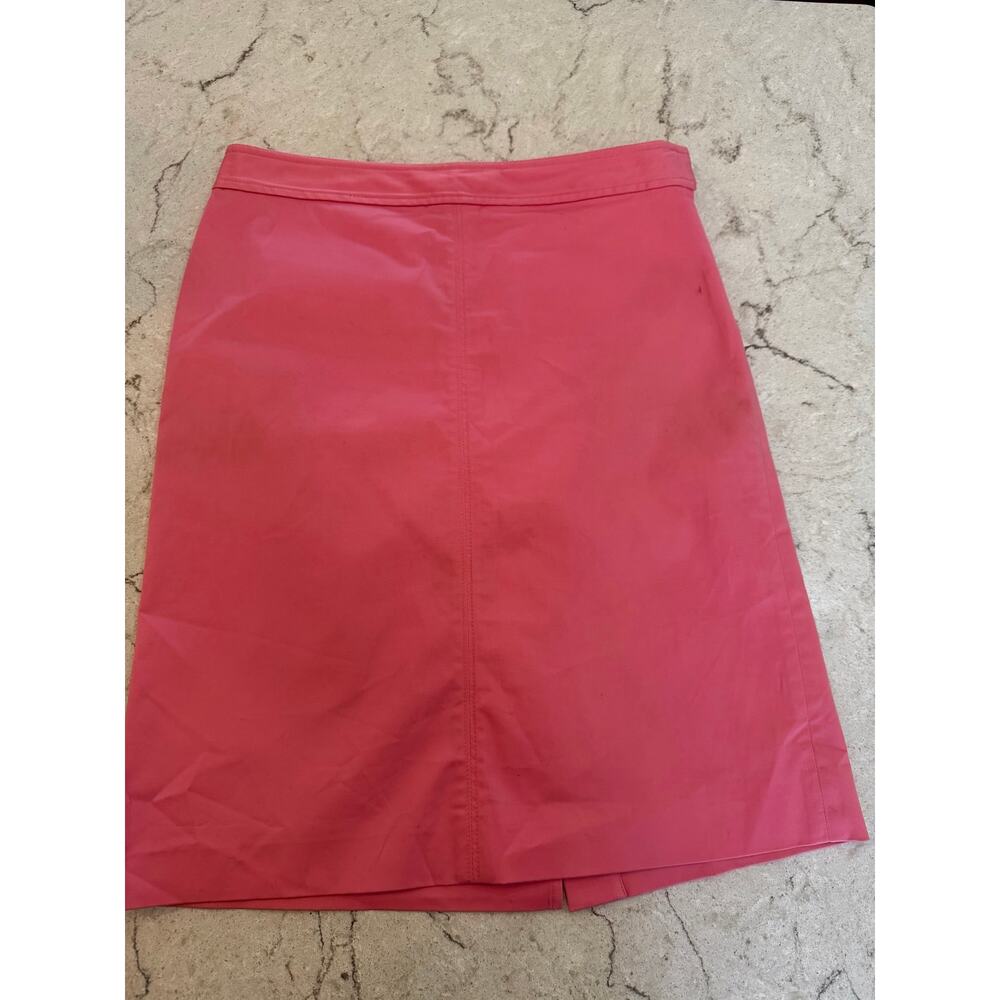 J.Crew Stretch Cotton Pencil Skirt - Vibrant Pink- Size 8